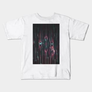 vaporwave into the void pattern Kids T-Shirt